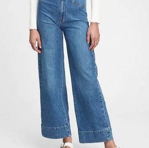 Gap Sky High Wide-Leg Jeans With Washwell